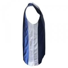 Seitenansicht navy Basketballtrikot