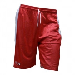 Frontansicht Basketballhose rot/weiß