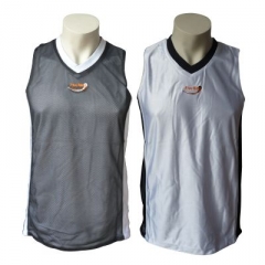 Reversible Ansicht Basketballtrikots schwarz/weiß